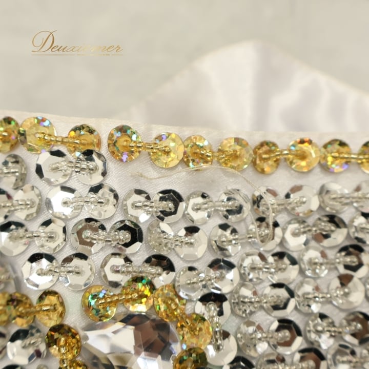 ベリーダンス オリエンタル 衣装 トップス ベルト セット ホワイト系