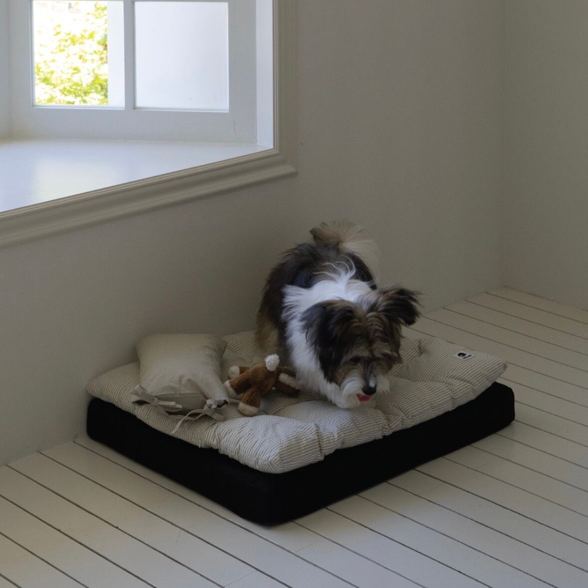 即納【ourslippu】Square Bedding Set /black | ropet