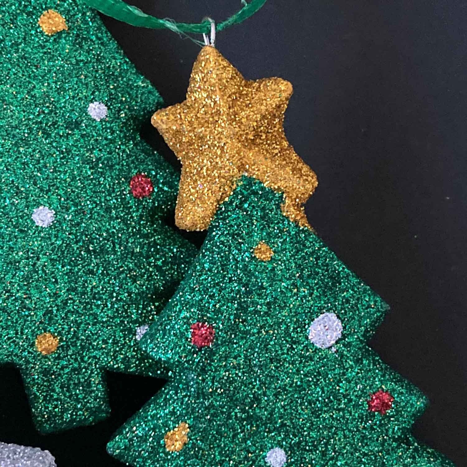 新色追加〉オーナメント ラメカラフルツリー | Dua-アクセサリーパーツ