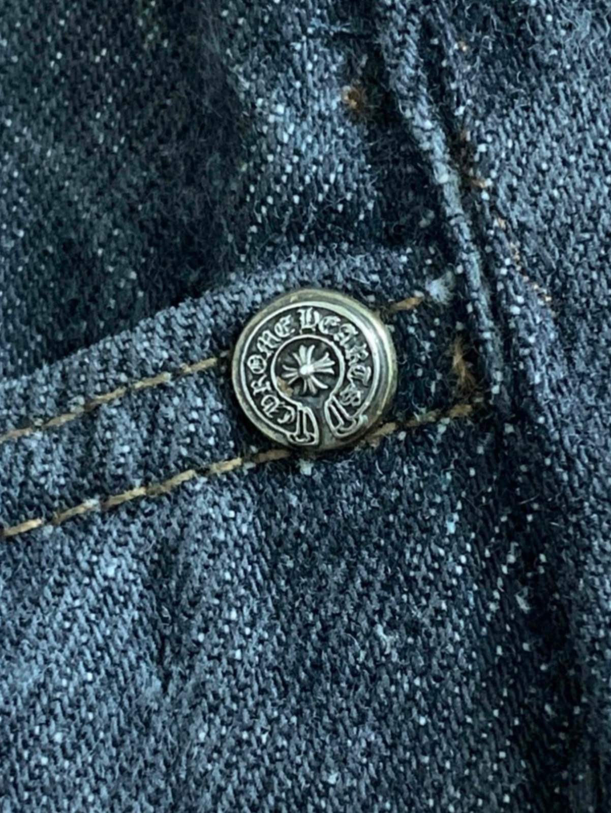 CHROME HEARTS クロムハーツ リーバイス クロスパッチ ブラック デニム