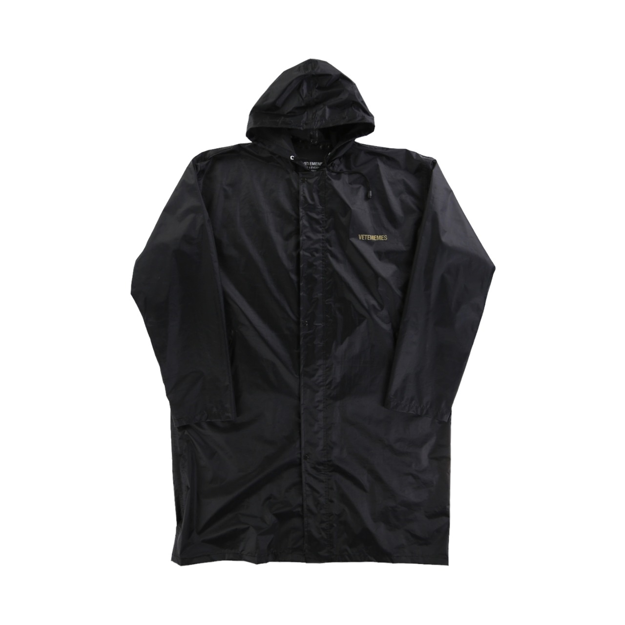 BLACK ファッション vetememes レインコート
