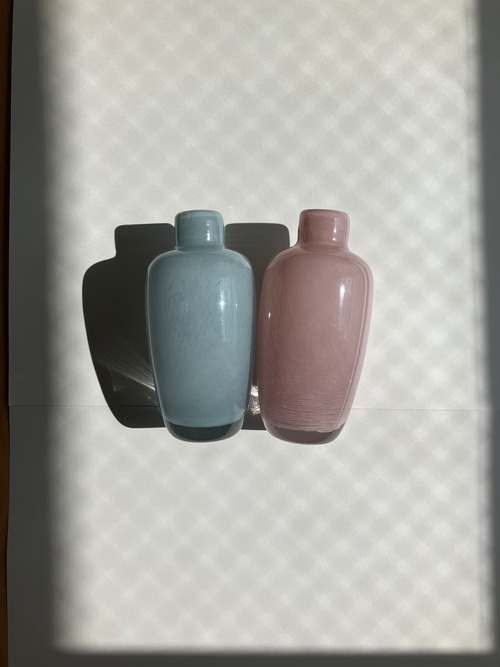 【即納】ミルキーガラスフラワーベース　SHE1516204