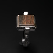 【1点もの】moku スクエアリング パロサント #13