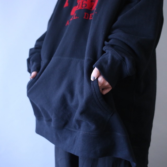 "Polo Ralph Lauren" XXXXL super over silhouette one point logo sweat parka