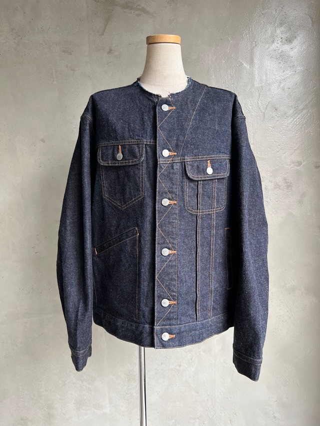 GEN IZAWA /「WrangLee」Asymmetry denim jacket (one-wash)