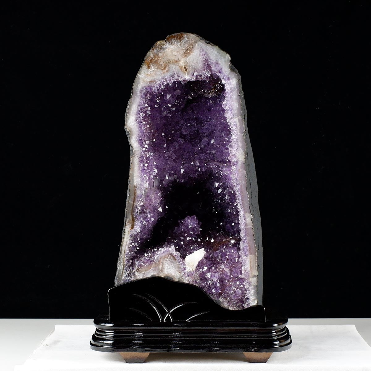 15.4Kg アメジストドーム ブラジル産 アメジスト ドーム 原石 置物 台座付属 一点物 174-2220