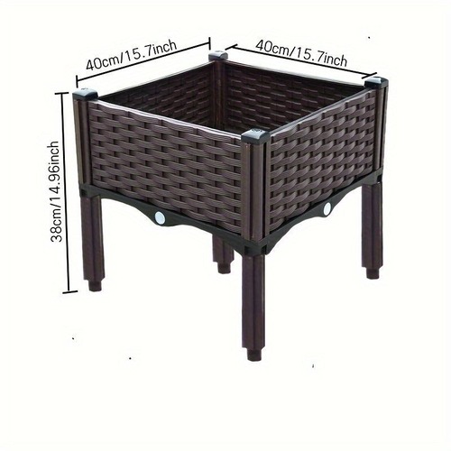 足付き花壇 高床式 ガーデンプランター プラスチック製 高床式プランターボックス ガーデニング 野菜 ハーブ 花 屋内 屋外 植栽用 耐久性デザイン ガーデニング 庭