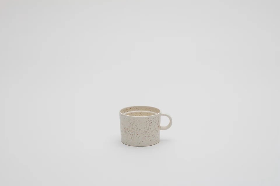 No.50 二階堂明弘 焼きしめ花器（手びねり）白 φ34.5cm H26cm | BEFORE