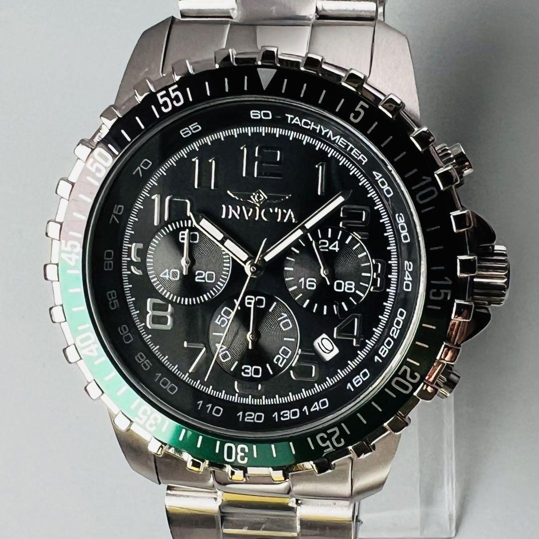 インビクタ 腕時計 メンズ スペシャリティ ブラック グリーン 新品