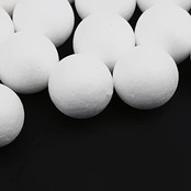 100pcs 25mm ホワイト モデル クラフト 発泡 スチロール 球 ボール