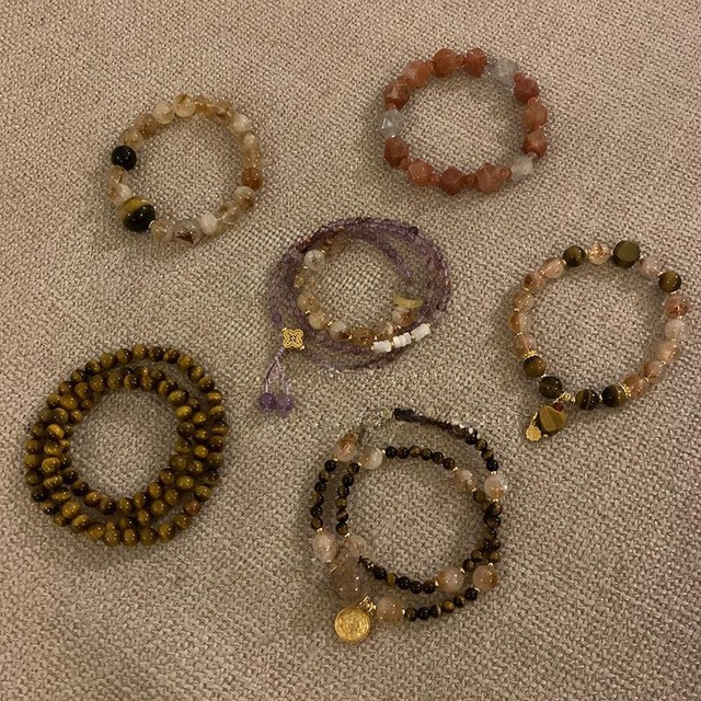 Somedayifレトロな天然石ブレスレット　F