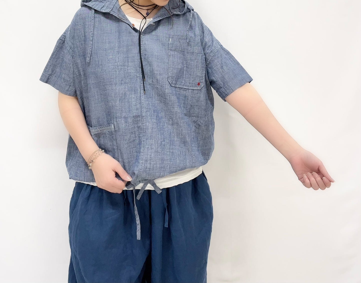 快晴堂】フードデッキ半袖シャツ / 62S-48 | syozikiya online shop