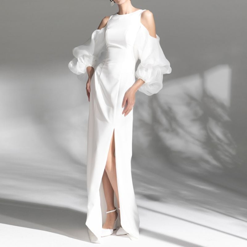 WeddingDress long dress wedding dress DR155