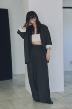 DU260515 Cut Off Tuck pants 【set up可】【T sizeあり】