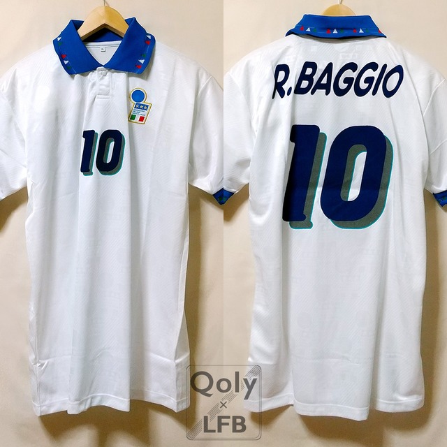 イタリア代表 1994 アウェイ半袖 Old Legend Jersey 復刻版 #10 R 