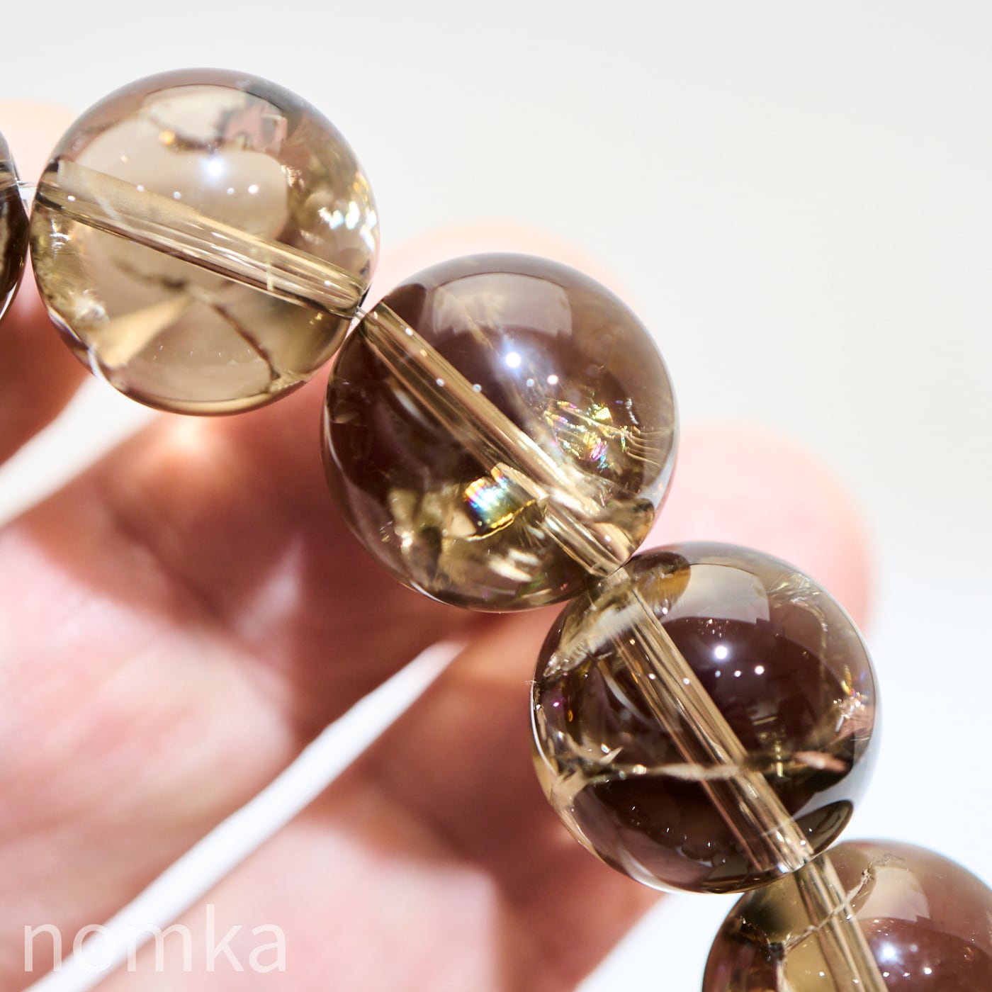 Special Price】大玉16mm スモーキーアイリス一連ブレスレット(約16.5