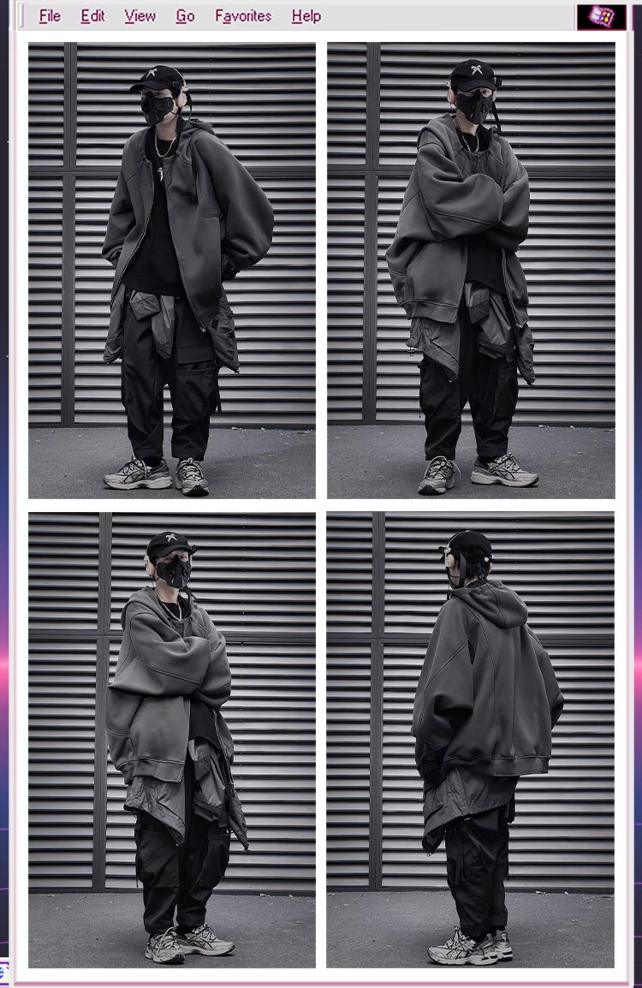 JIYEIND 24SS カレッジスタイルフード付きカーディガン