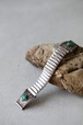 Fred Harvey Green Stone Watch Band (Watch Ends: c.1930s–1940s / Expansion Band: c.1940s–1950s)