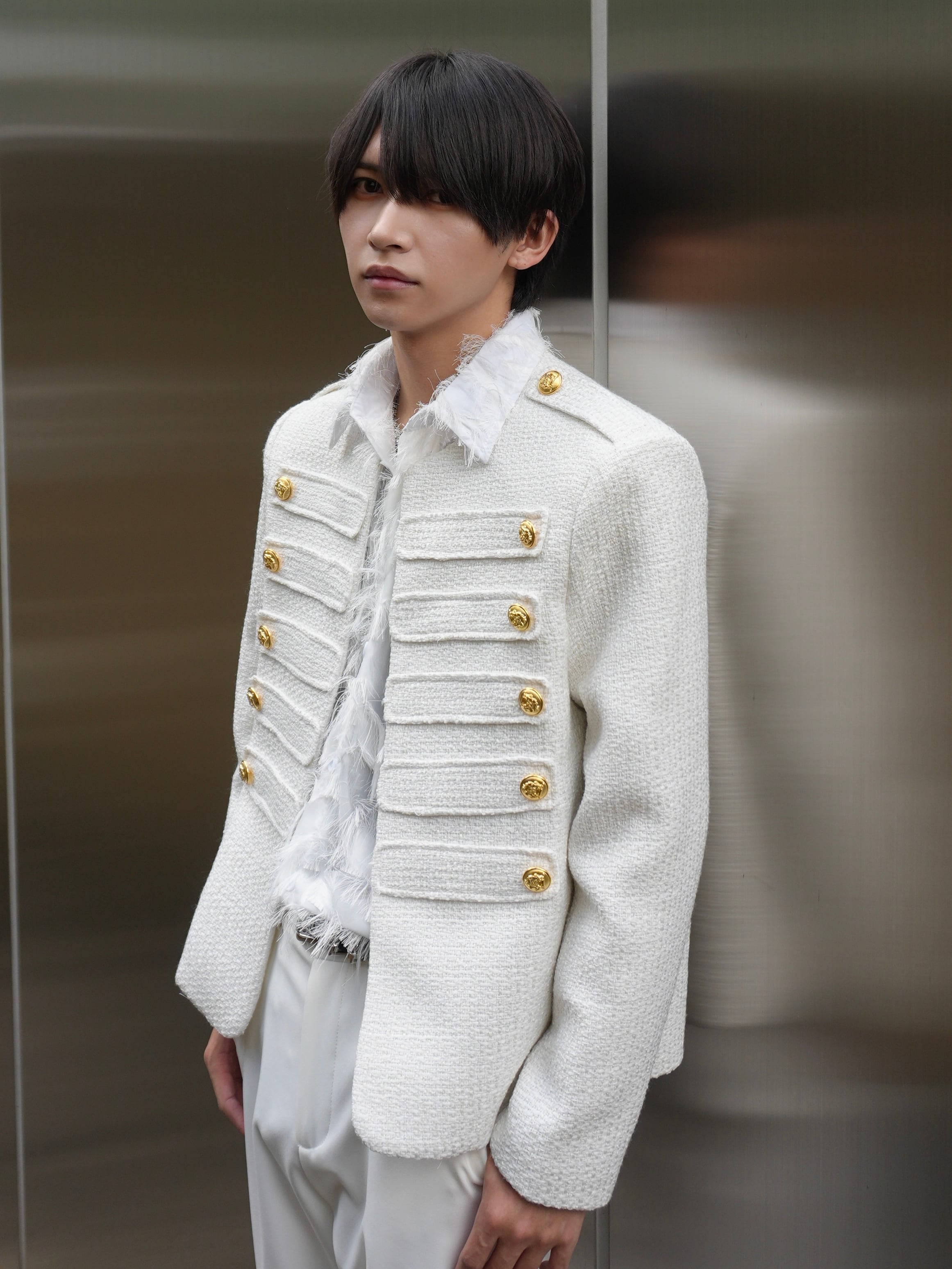 ALUDE SELECT】design tweed jacket（2 color） | 【ALUDE】韓国メンズ