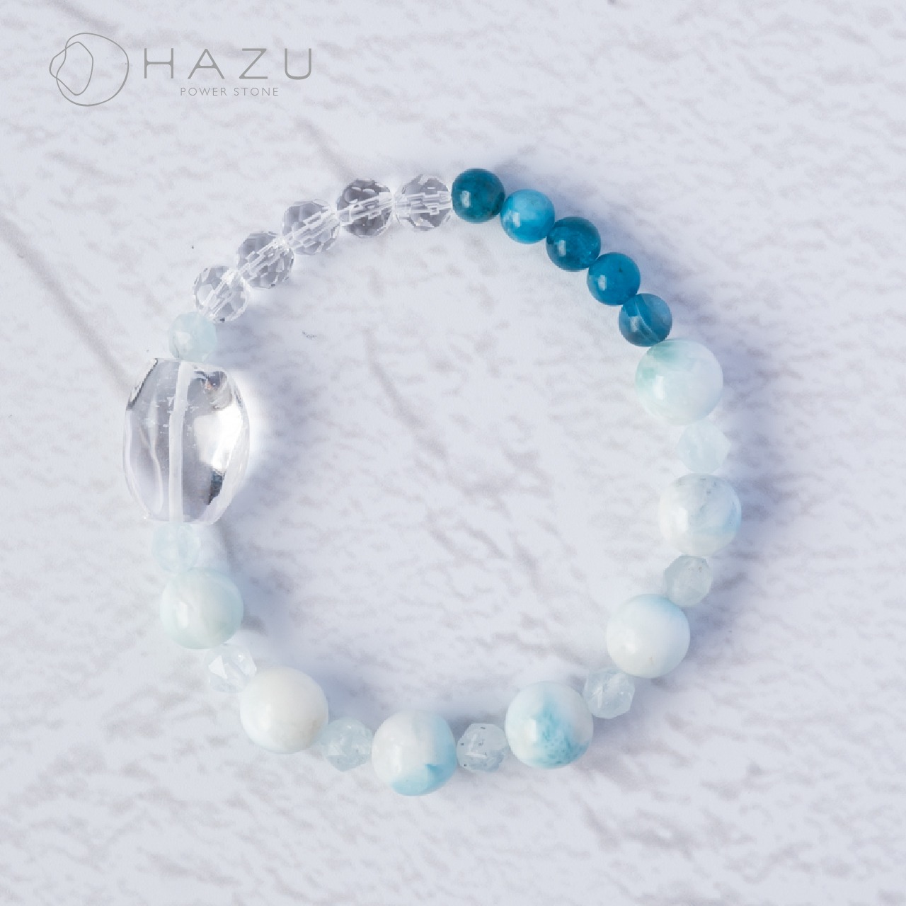 SALE☆大きな癒しアイスラリマー［アイスラリマー／アパタイト／アクアマリン／水晶］
