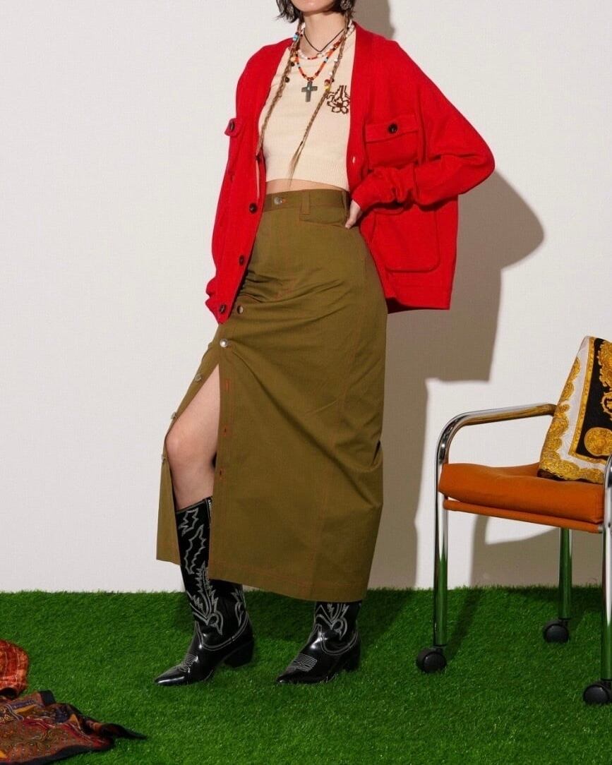 ECO SAMPLE】【×VOO】フィッシャーマンニットカーディガン | AMBERGLEAM 