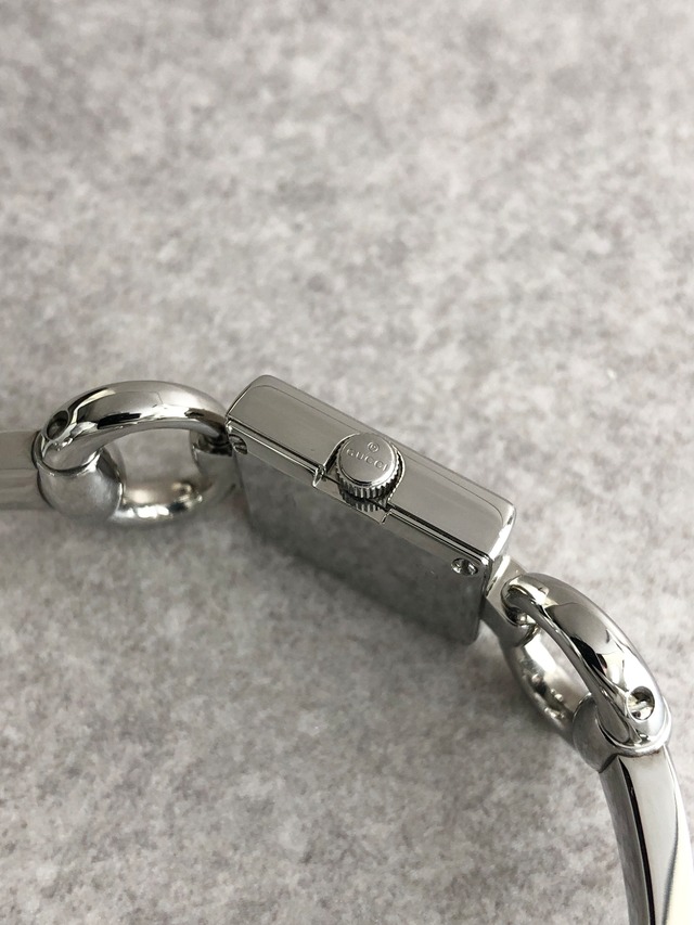 GUCCI グッチ トルナヴォーニ GG 腕時計 シルバー スクエア ステンレススチール 120 vintage ヴィンテージ オールド 6rj66m