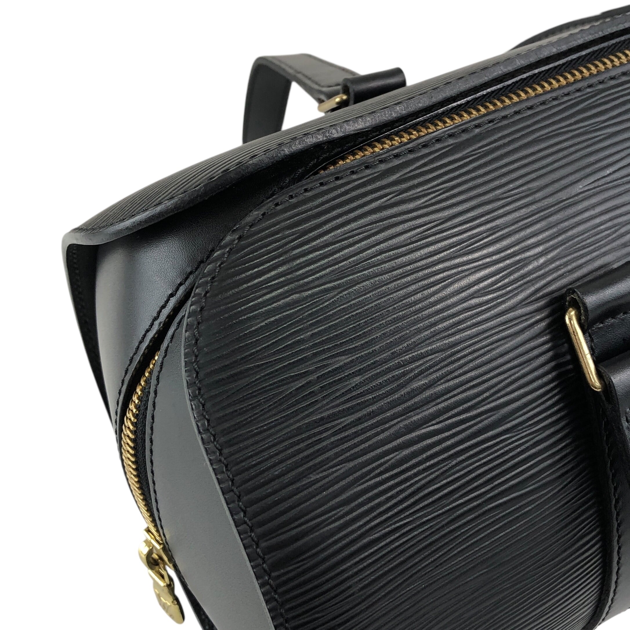 LOUIS VUITTON ルイヴィトン エピ ハンドバッグ ブラック レザー