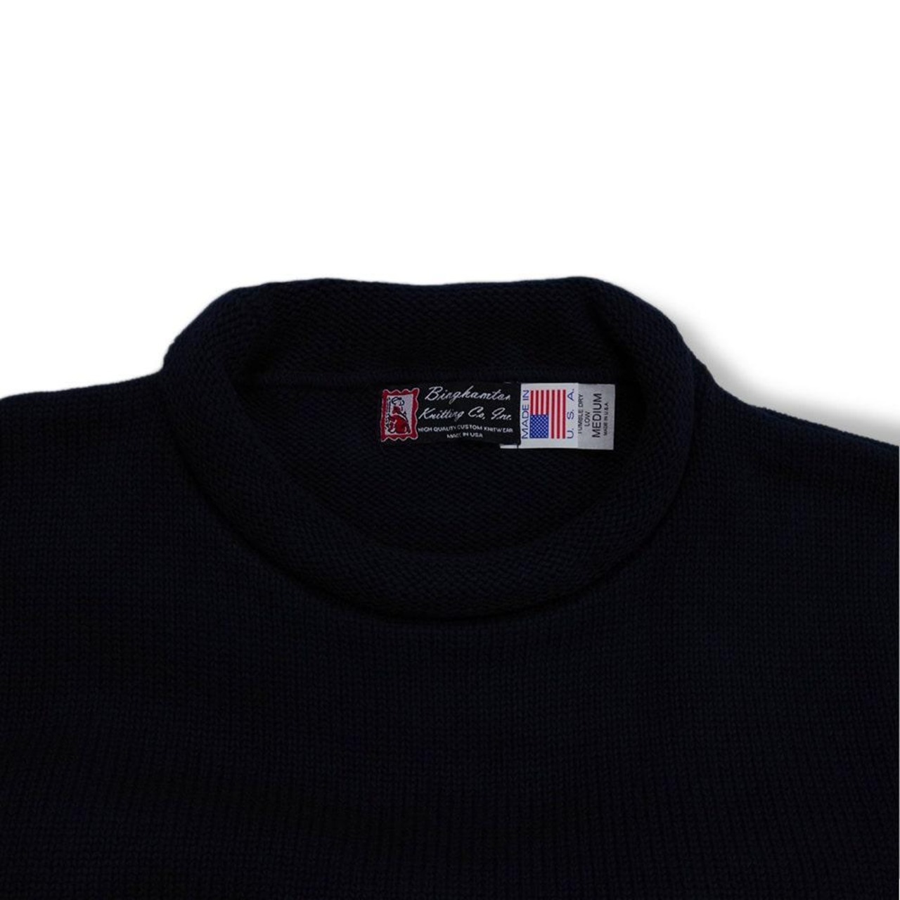 【Binghamton Knitting Company (ビンガムトンニッティングカンパニー)】Cotton Rollneck Sweater コットン ロールネック セーター