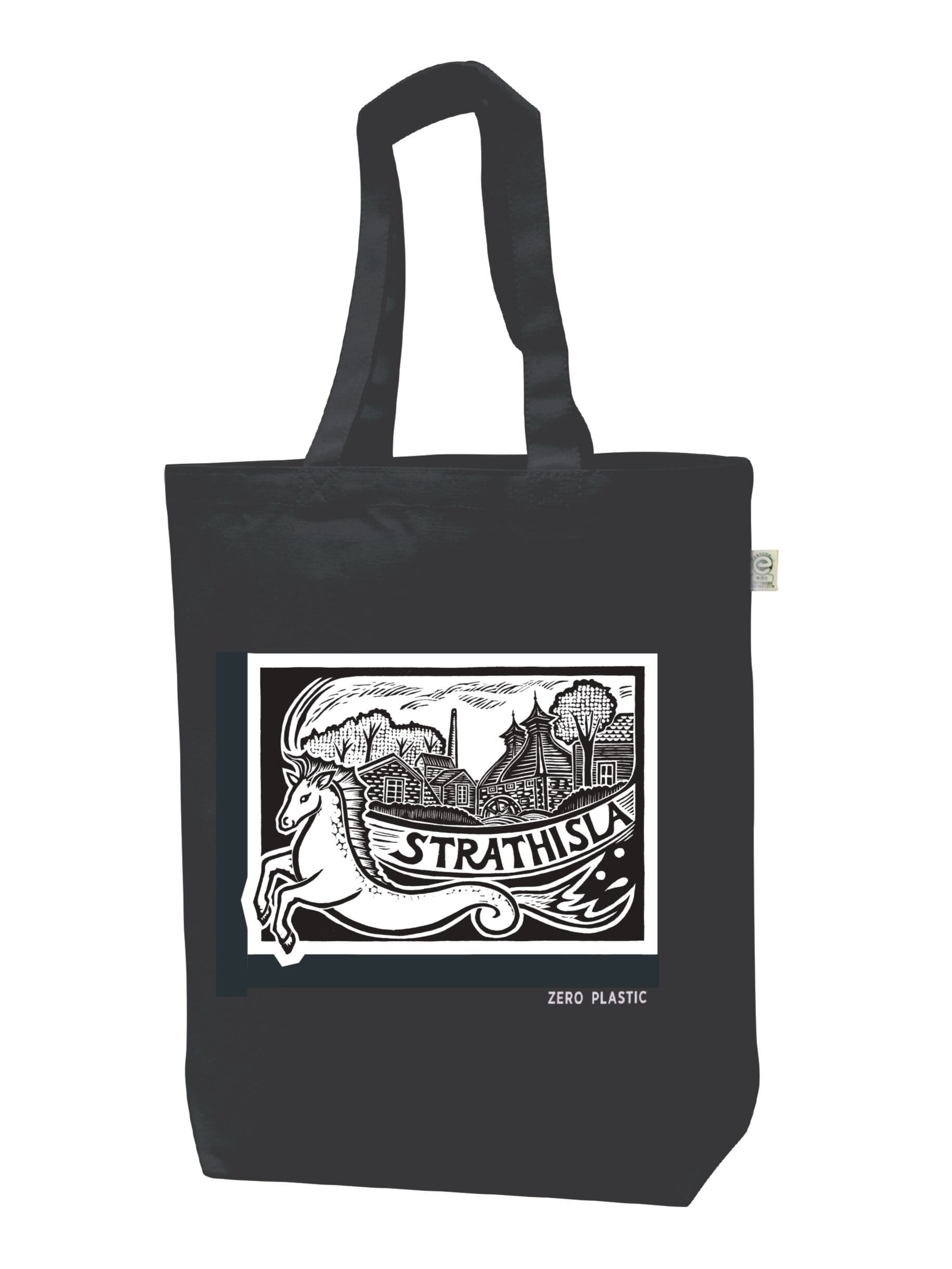 オリジナル版画トートバッグ（黒） ハイランドパーク | JWRC ONLINE SHOP