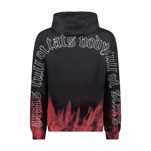 Haculla  GOTHIC SKULL HOODIE  BLACK