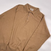 カシミヤ100% Grosse グロッセ ポロ ニット セーター M /キャメル系 メンズ