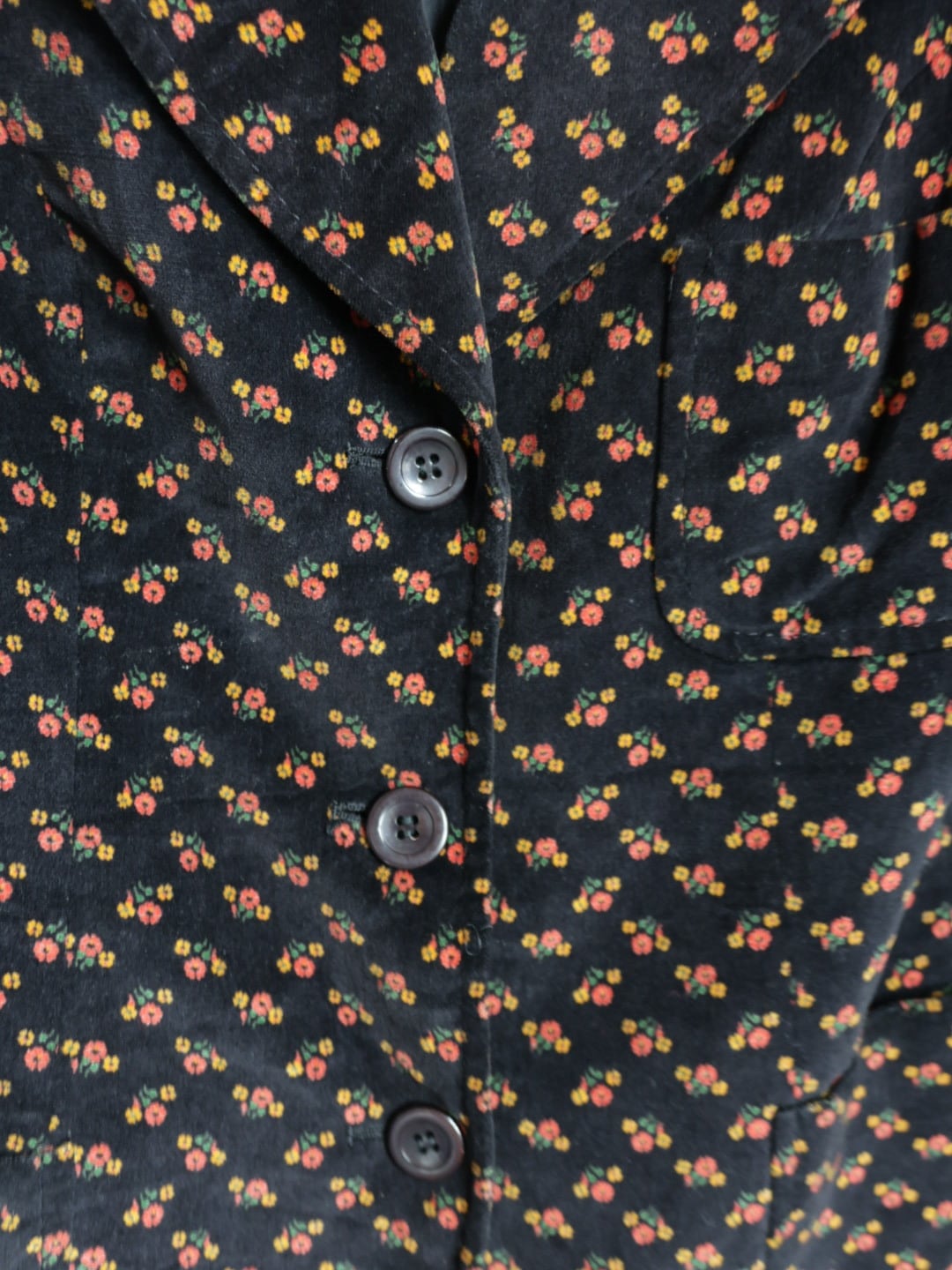 vintage＞velvet floral jacket | CherLife