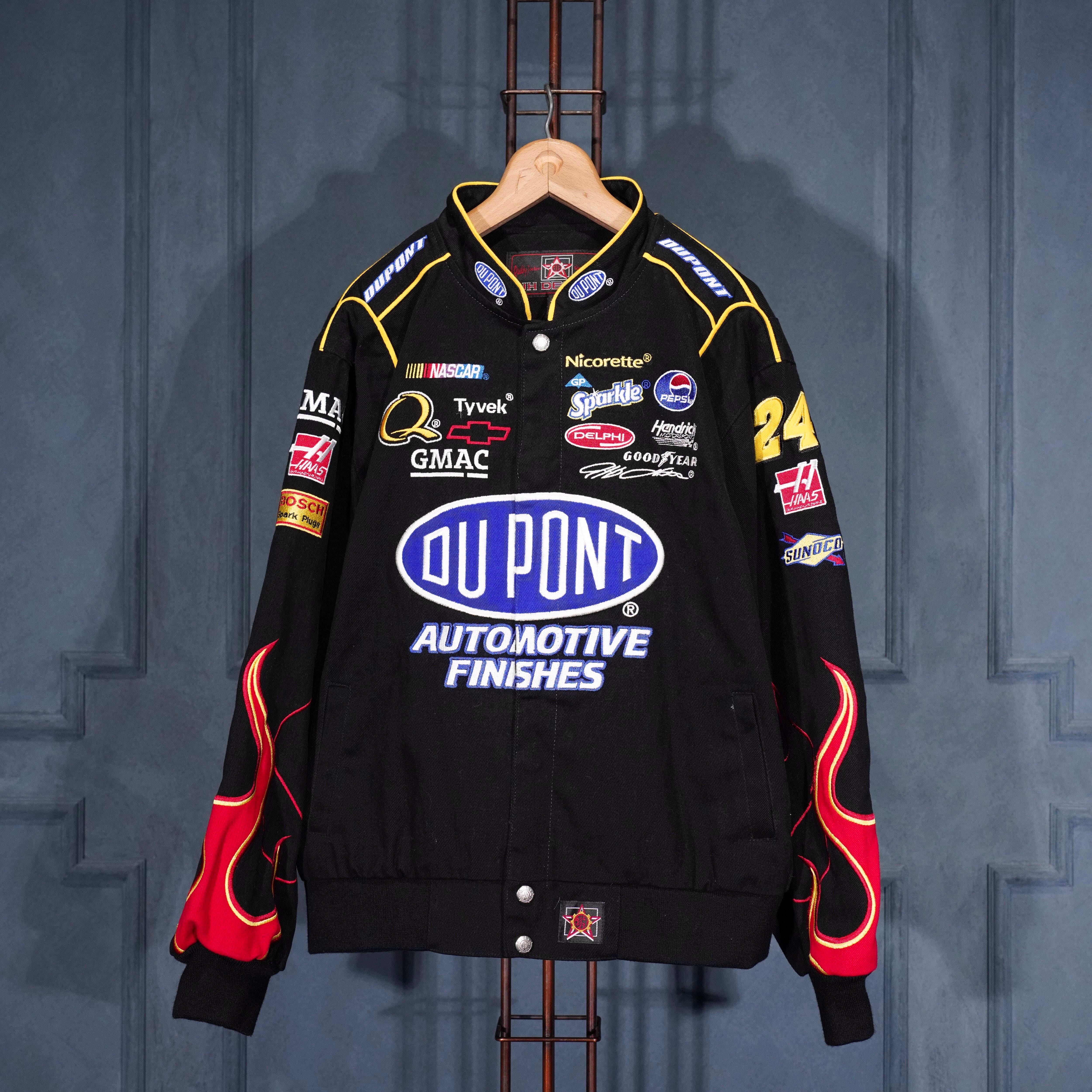 USA VINTAGE JH DESIGN JEFF HAMILTON EMBROIDERY DESIGN RACING