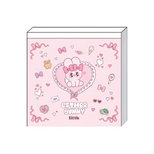 スクエアメモ　エスターバニーリトル　ピンク