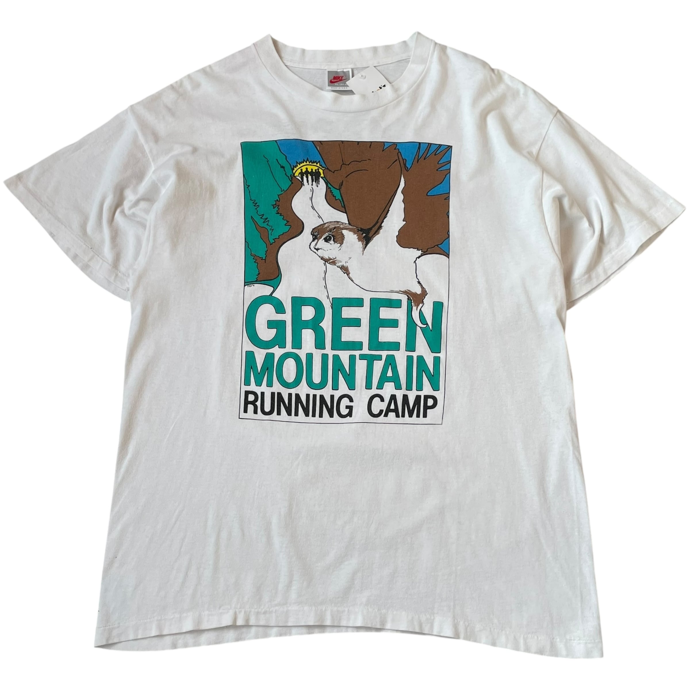 ① 90s NIKE "GREEN MOUNTAIN RUNNING CAMP" T-shirt