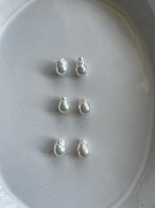 order!drop pearl stud pierce K18YG order!drop pearl stud pierce K18YG