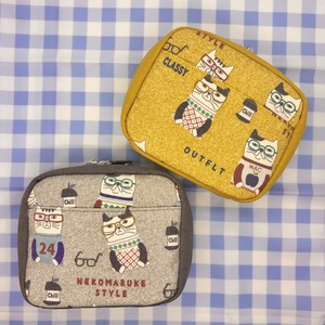 ネコまるけ　コスメポーチ　猫