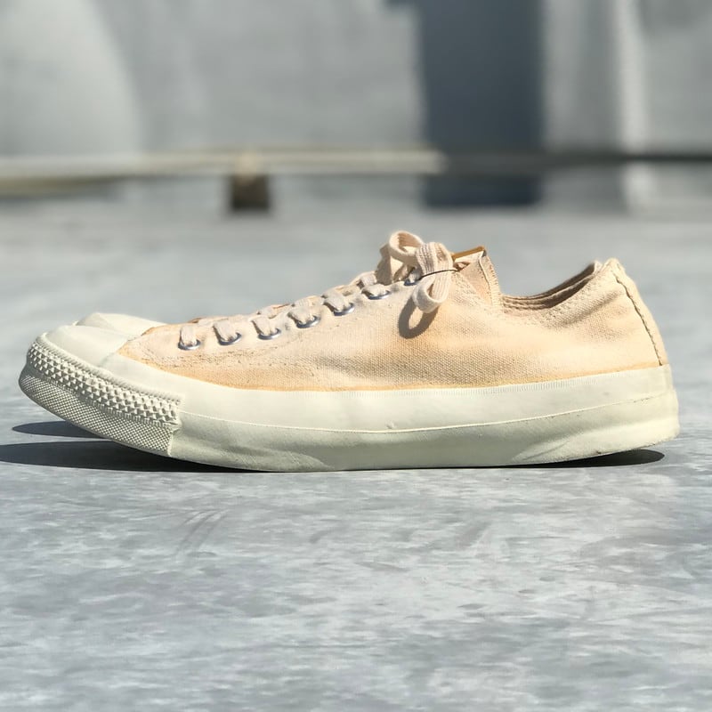 70's CONVERSE コンバース ARMY キャンバスシューズ 生成り オフ
