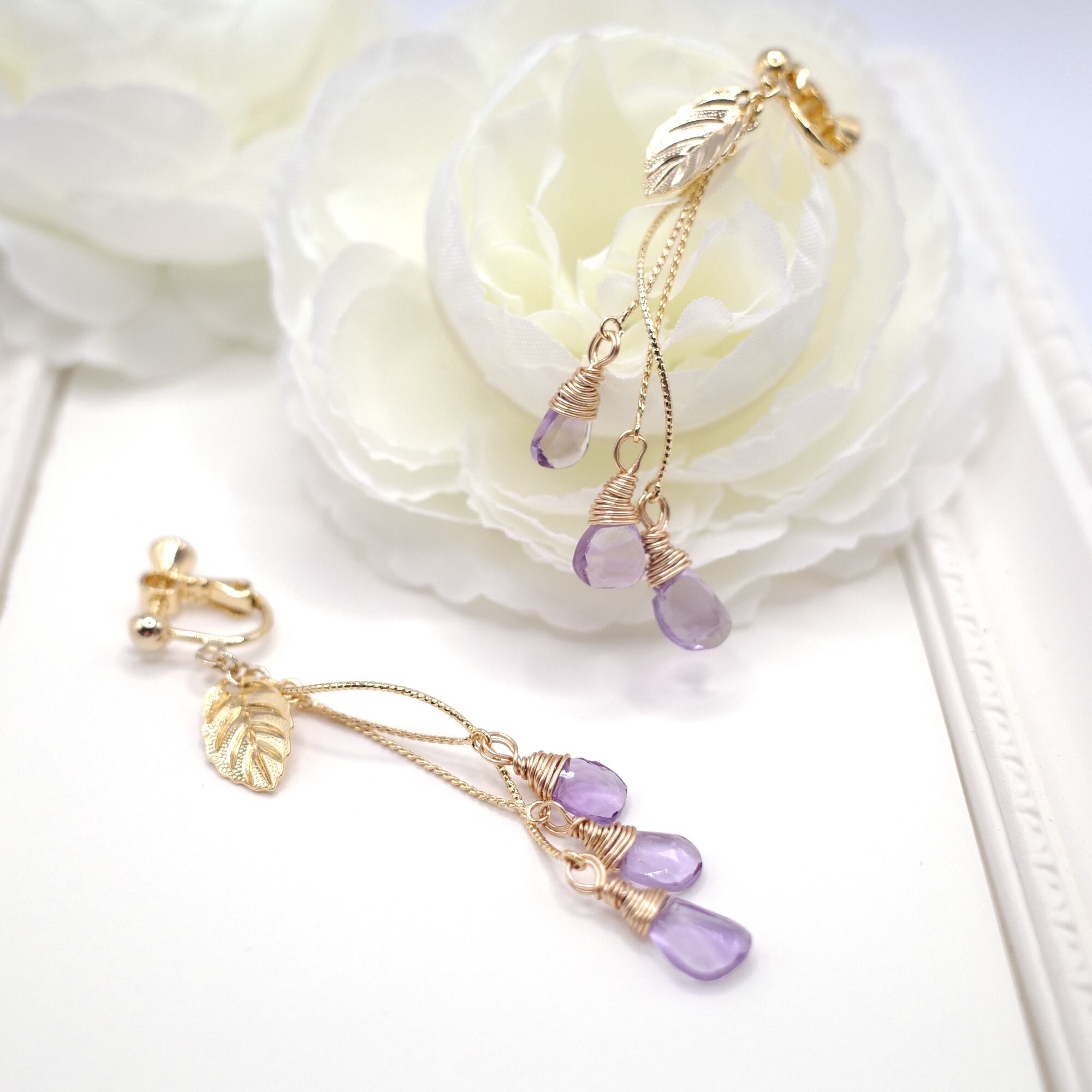 ザンビア産 ホワイトキャップアメジストクラスター 【公式通販】