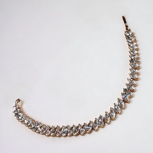 MARQUISE SHINE BRACELET 18Kコーティング×キュービックジルコニア