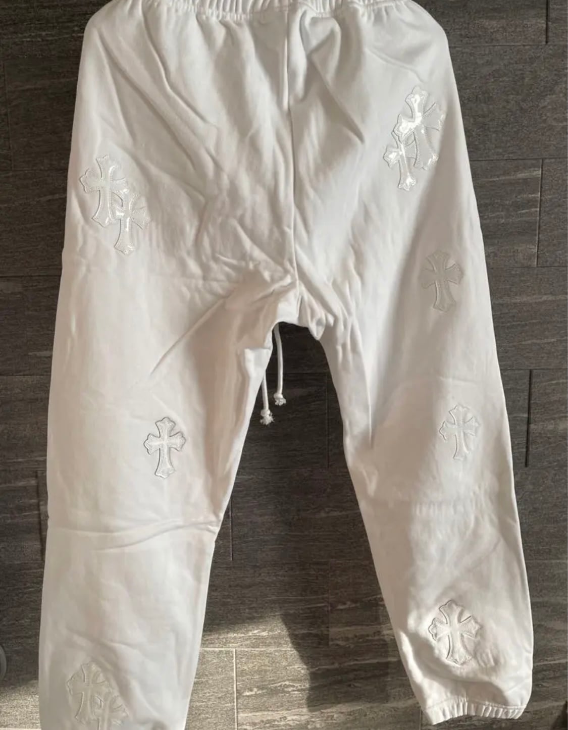 CHROME HEARTS クロムハーツ クロスパッチ スウェットパンツ GRP CHROME HEARTS クロムハーツ クロスパッチ スウェットパンツ GRP
