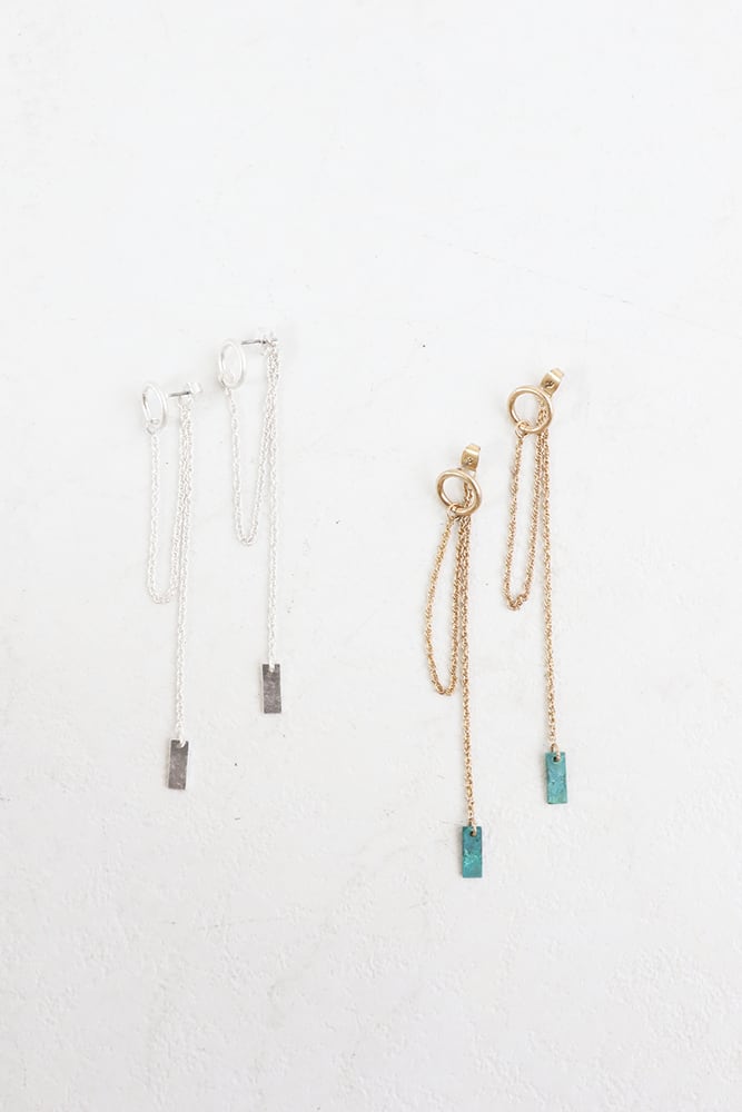 ロングチェーンピアス / long chain earrings (25P49007H)