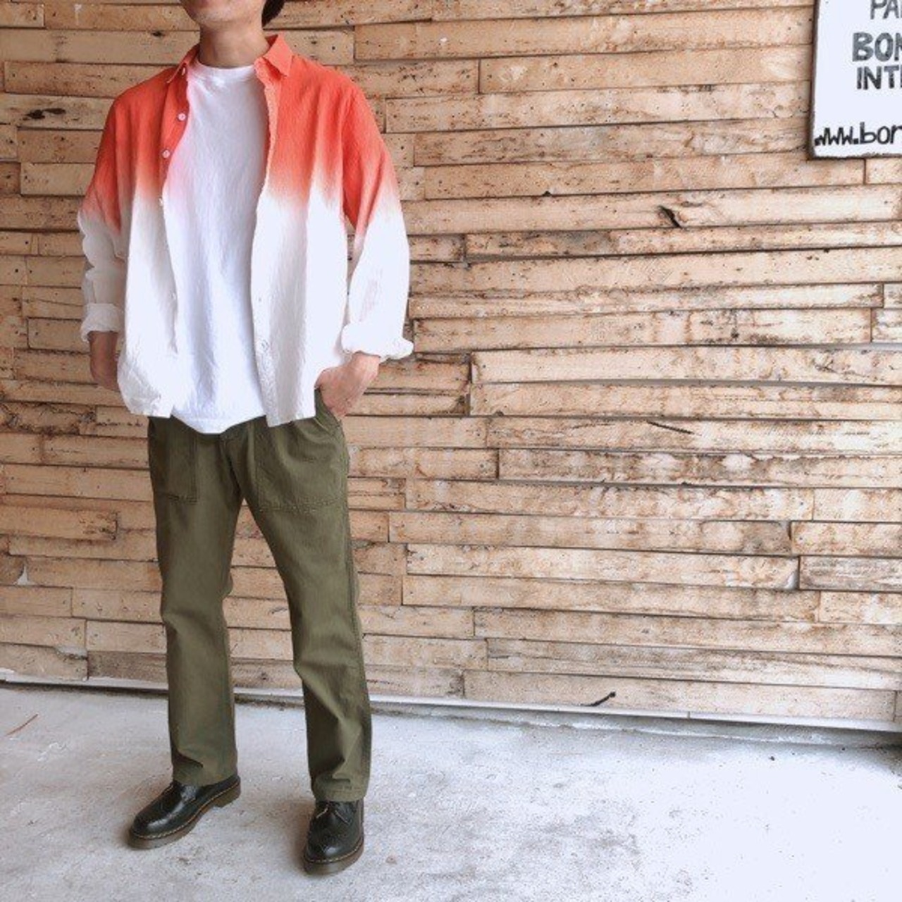  TOPANGA　Men's　ピンクグラデーションシャツ 