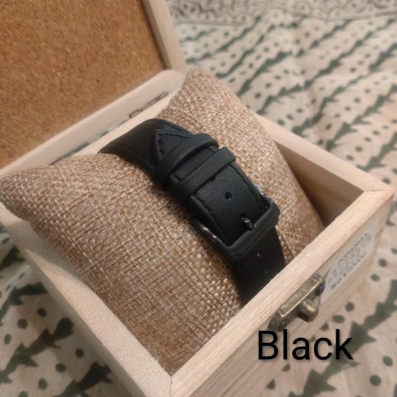 Wood Frame Quatz Watch Accessory　Men’ｓ　Fashion　Present　Gift