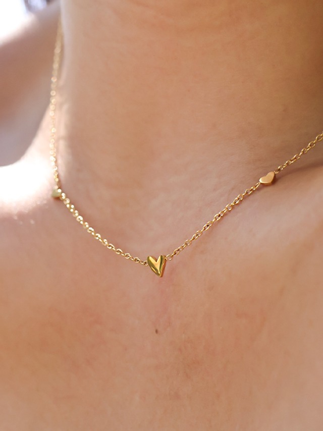 【大人気】 3HEARTS ネックレス