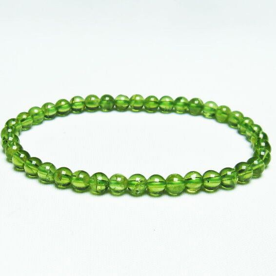 ペリドット ブレスレット 5mm 一点物 メール便送料無料 [M便 1/10] 111-19163