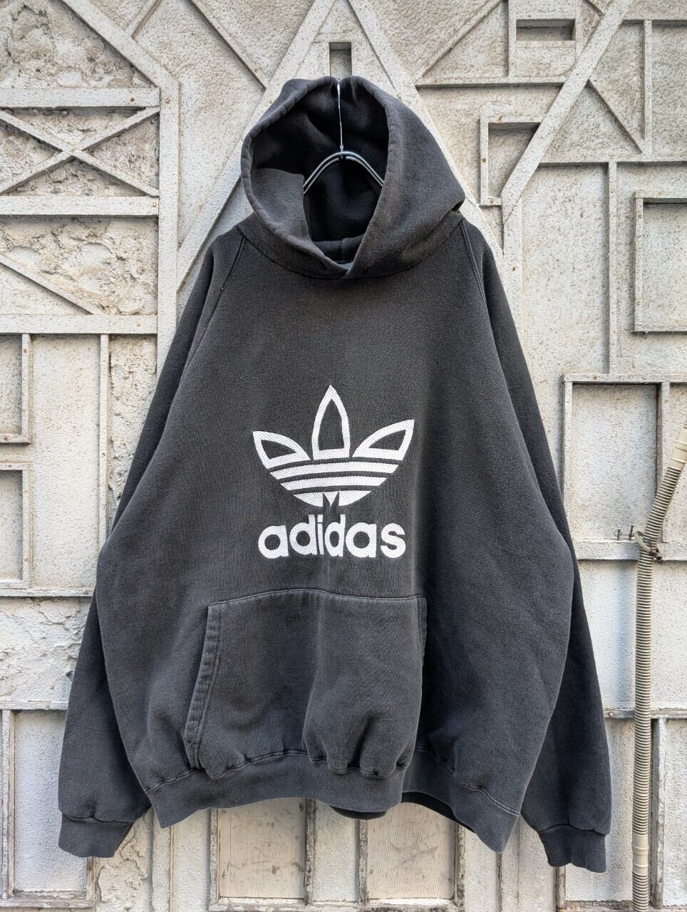 "ADIDAS" embroidery black hoodie