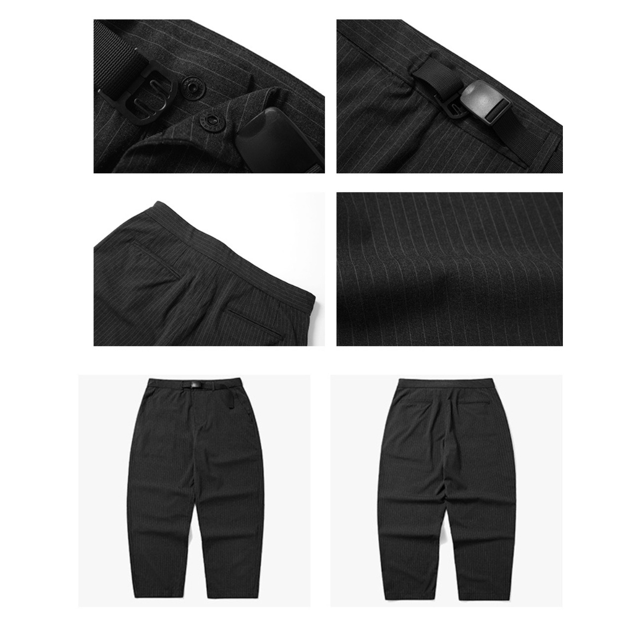 Pinstripe relaxed pants 0818 - 13