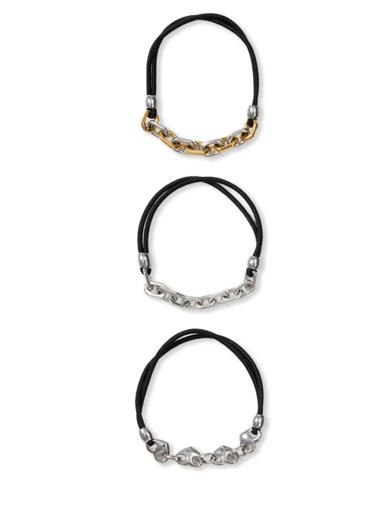 heyep へイップ / ヘアゴム / Heart Link Hair Tie – 3 Piece Set SKU:hp08926 - 1