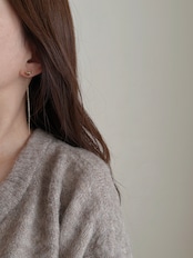 SS ロングハートピアス